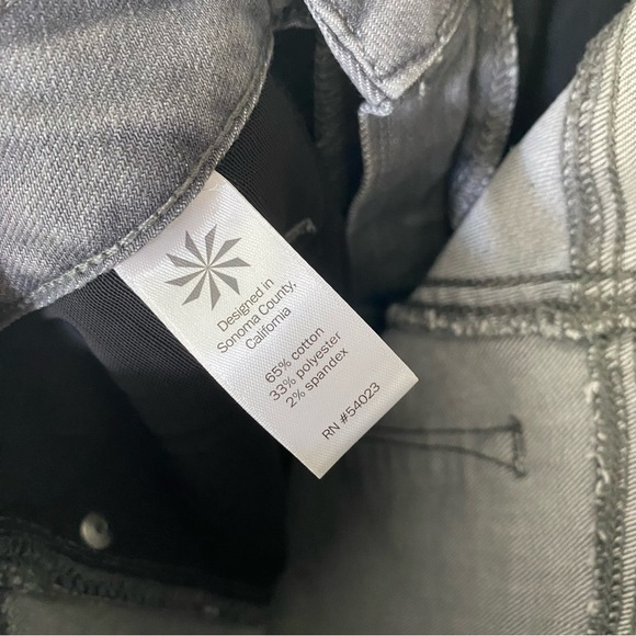 Athleta | Sculptek Gray Wash Skinny Jean Size 4 - Picture 5 of 6